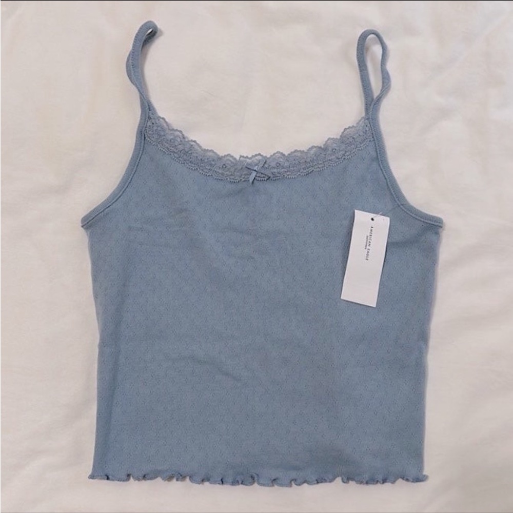 Light blue lace tank NWT